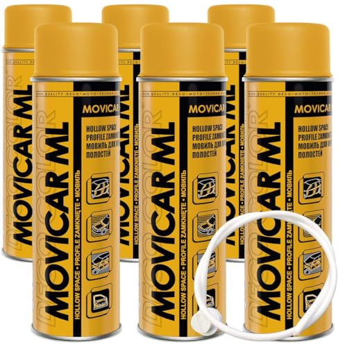 Deco Color 6er Sparpack Movicar 500ml Hohlraumversiegelung Spray + Sonde von Deco Color