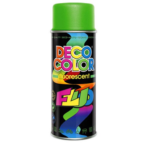 Deco Color DC Lackspray Neon 400ml freie Farbauswahl (Neonlack Grün 400ml) von Deco Color