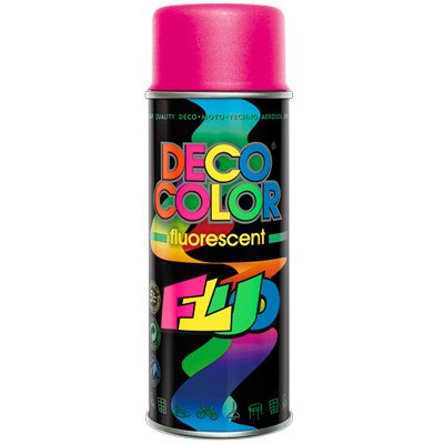 Deco Color DC Lackspray Neon 400ml freie Farbauswahl (Neonlack Pink 400ml) von Deco Color