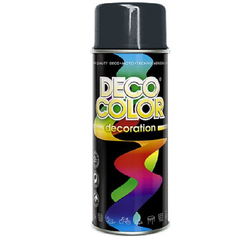 Deco Color DC Lackspray glänzend 400ml nach RAL freie Farbauswahl (anthrazit glanz RAL 7016) von Deco Color