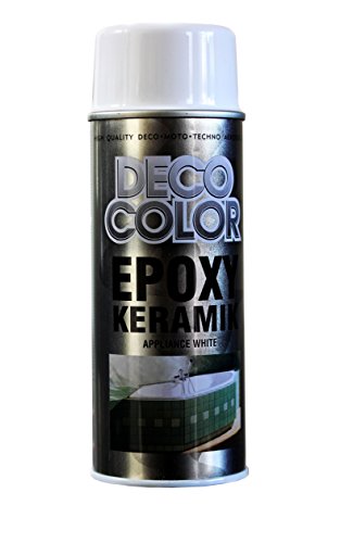 DecoColor WHITE RAL 9016 EPOXY Bath Washing Machine Appliance Spray Paint 400ml by DecoColor von Deco Color