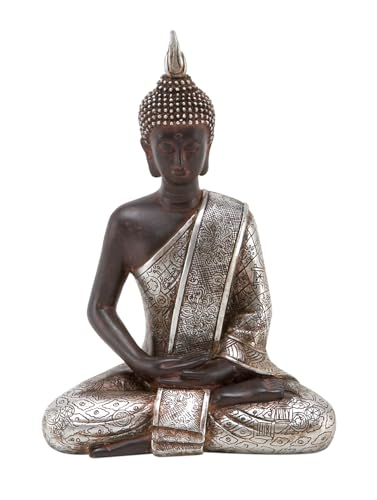 Deco 79 Polystone Buddha-Skulptur, meditierende Heimdekoration, Statue mit gravierten Schnitzereien und Reliefdetails, Akzentfigur, 15,2 x 10,2 x 20,3 cm, Schwarz Deco 79 Polystone Buddha-Skulptur, meditierende Heimdekoration, Statue mit gravierten Schnitzereien und Reliefdetails, Akzentfigur, 15,2 x 10,2 x 20,3 cm, Schwarz von Deco 79