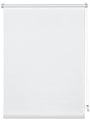 Gardinia Rollo, Blickdicht, Klemmrollo Uni, Montage zum Klemmen, Lichtdurchlässig, Rollo für Fenster ohne Bohren, Weiß, 40 x 150 cm (BxH) von Gardinia