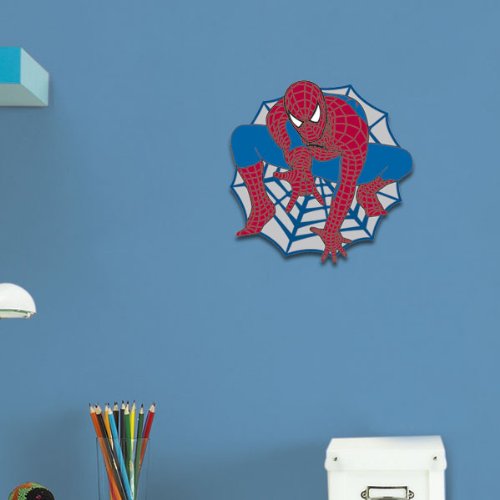 SPIDERMAN Wandbild Bild Wanddekoration ideal für Kinderzimmer ca 28x28cm DECOFUN von Deco Fun