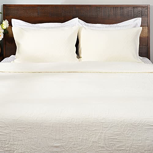 Deco Mex APT1104C173K KingDeckset Alessia, Baumwolle, Ivory, 270x270 cm Deco Mex APT1104C173K KingDeckset Alessia, Baumwolle, Ivory, 270x270 cm von Deco Mex