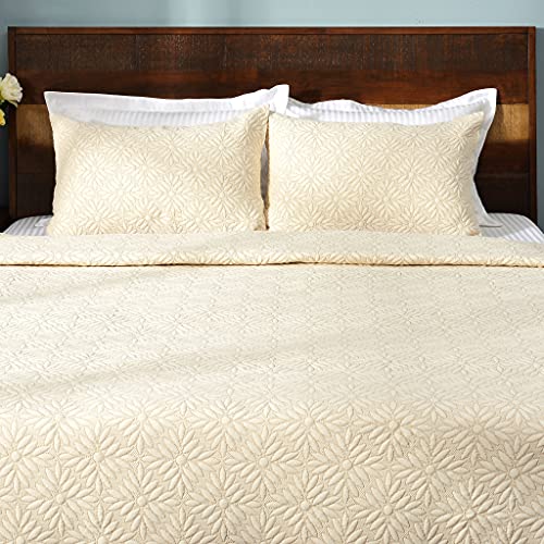 Deco Mex APT91313 Abdeckset3-teilig, Baumwolle und Polyester, Beige, 240x260 cm Deco Mex APT91313 Abdeckset3-teilig, Baumwolle und Polyester, Beige, 240x260 cm von Deco Mex