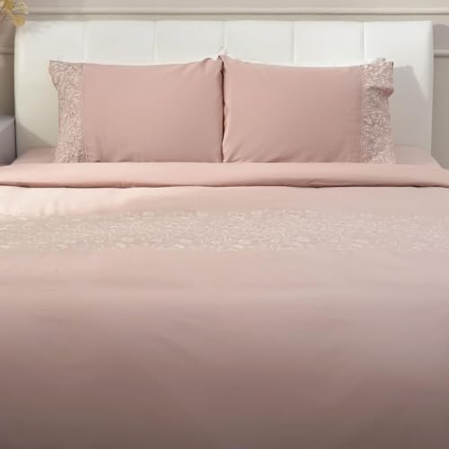 Deco Mex Bettwäsche-Set 4-teilig Bella 200x220cm, Rosa von Deco Mex