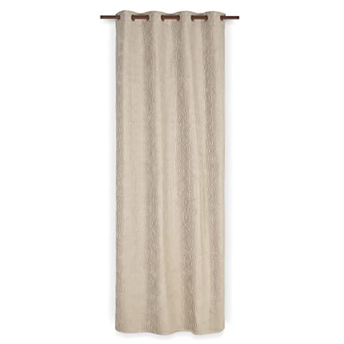 Deco Mex VAEG16009 FORTIVorhang, Viskose, Baumwolle, Beige, Normale Größe von Deco Mex