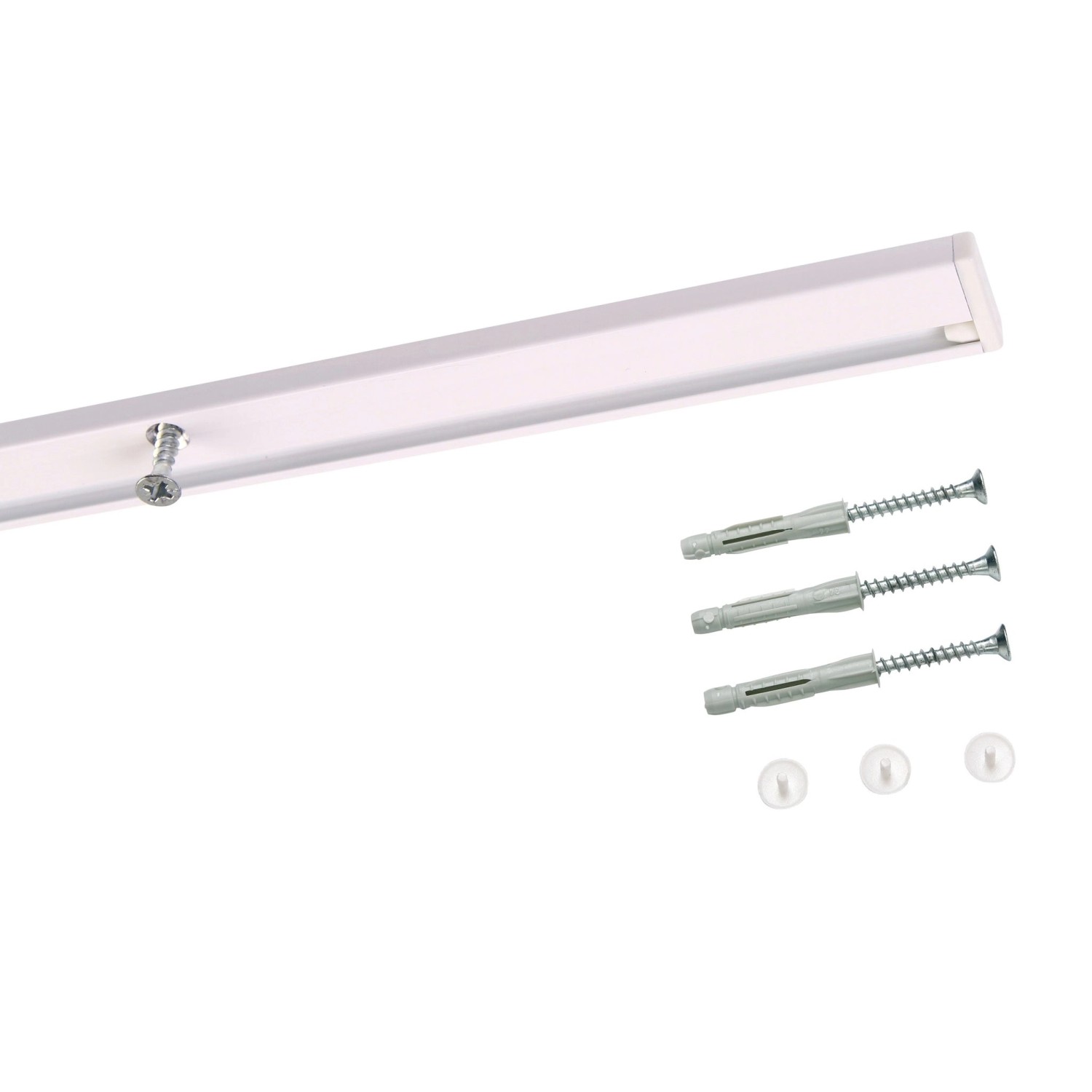 Deco-Raum Gardinenschiene nach Maß 1-Lauf Deckenmontage Minimal Weiß 200cm Deco-Raum Gardinenschiene nach Maß 1-Lauf Deckenmontage Minimal Weiß 200cm von Deco-Raum