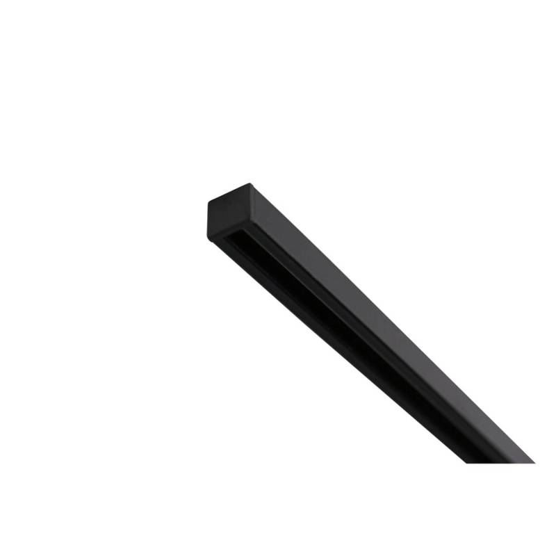 Deco-Raum Gardinenschiene nach Maß 1-Lauf Square Schwarz 170cm von Deco-Raum