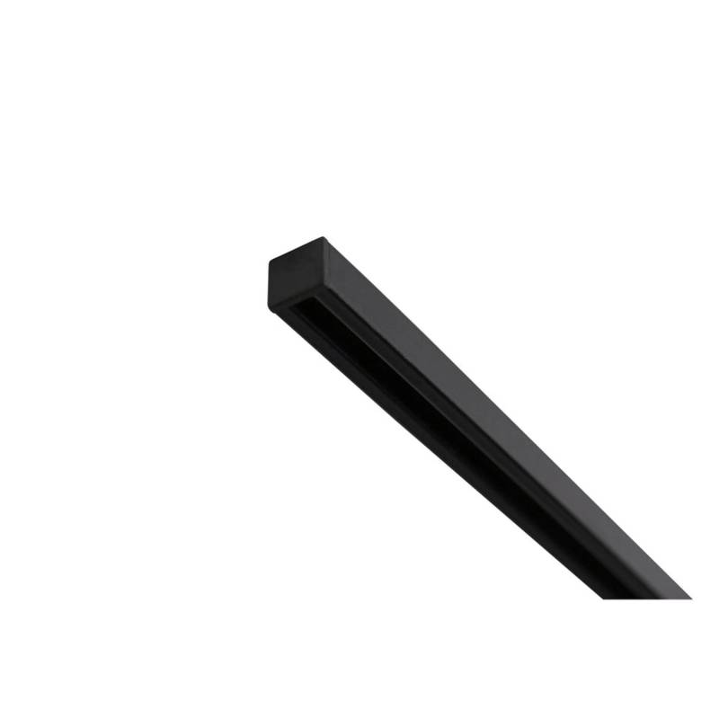 Deco-Raum Gardinenschiene nach Maß 1-Lauf Square Schwarz 300cm von Deco-Raum