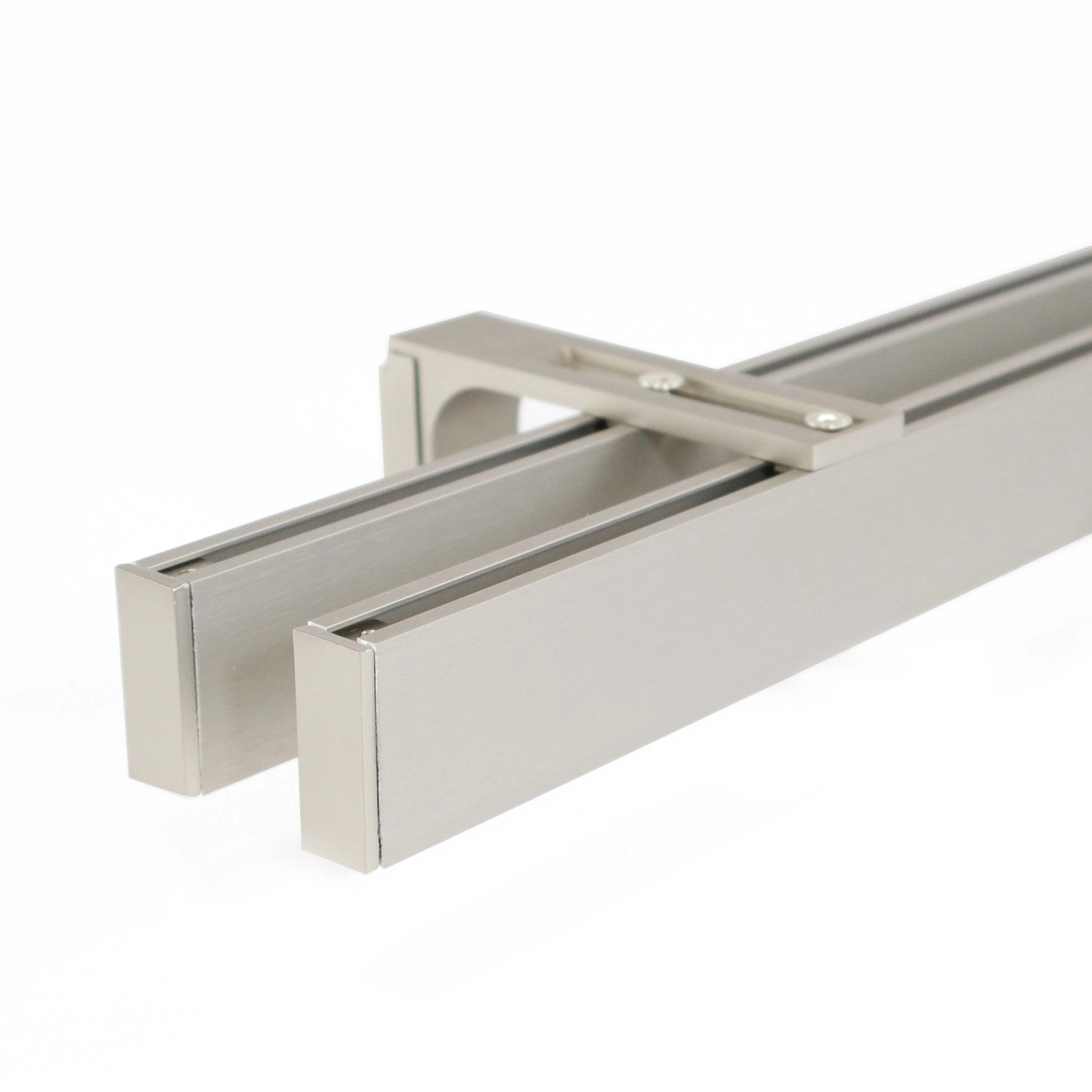 Deco-Raum Gardinenschiene nach Maß 2-Lauf Loft Edelstahl-Optik 410cm Deco-Raum Gardinenschiene nach Maß 2-Lauf Loft Edelstahl-Optik 410cm von Deco-Raum