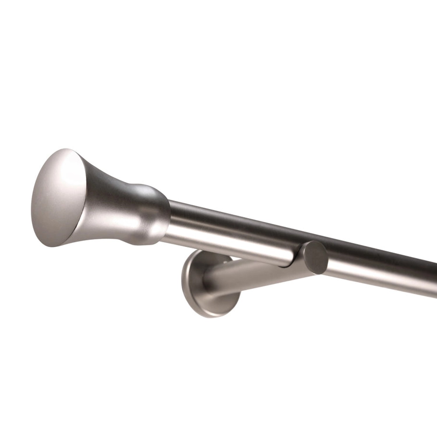 Deco-Raum Gardinenstange nach Maß 1-Lauf Kegel Ø 25 Edelstahl-optik 260cm Deco-Raum Gardinenstange nach Maß 1-Lauf Kegel Ø 25 Edelstahl-optik 260cm von Deco-Raum