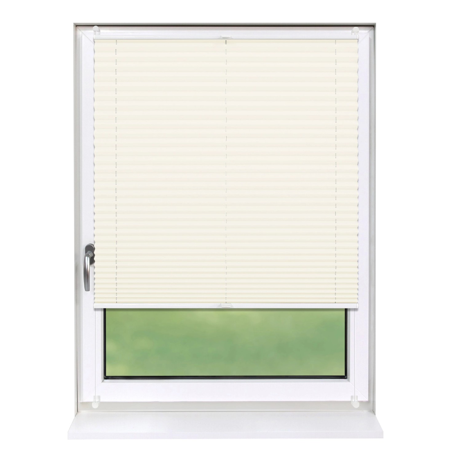 Deco-Raum Plissee Basic ohne Bohren 110x150cm Vanille Blickdicht Klemmfix Deco-Raum Plissee Basic ohne Bohren 110x150cm Vanille Blickdicht Klemmfix von Deco-Raum