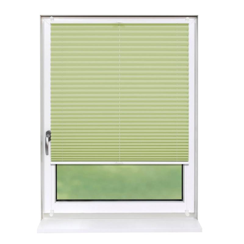 Deco-Raum Plissee Basic ohne Bohren 120x150cm Hellgrün Blickdicht Klemmfix von Deco-Raum