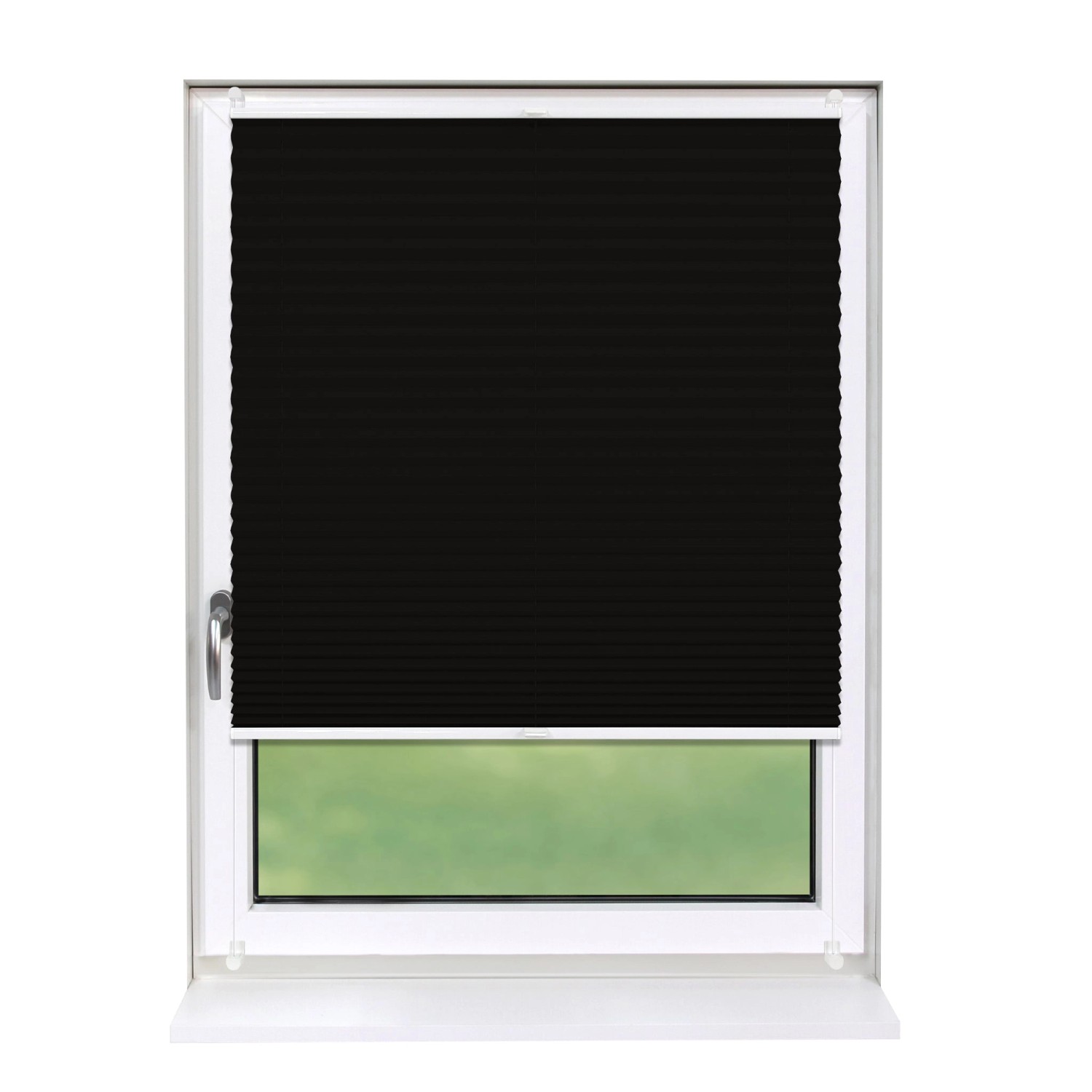 Deco-Raum Plissee Basic ohne Bohren 70x150cm Schwarz Blickdicht Klemmfix Deco-Raum Plissee Basic ohne Bohren 70x150cm Schwarz Blickdicht Klemmfix von Deco-Raum