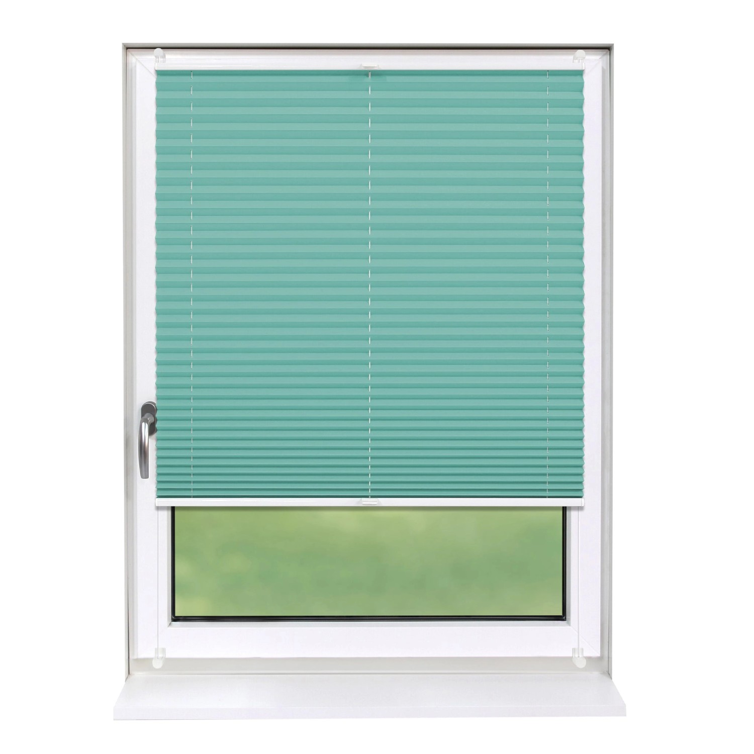 Deco-Raum Plissee Basic ohne Bohren 80x210cm Türkis Blickdicht Klemmfix Deco-Raum Plissee Basic ohne Bohren 80x210cm Türkis Blickdicht Klemmfix von Deco-Raum