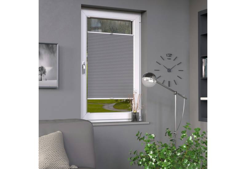 Deco-Raum Plissee nach Maß Basic, blickdicht, verschraubt, verspannt, Spannschuh, Maßanfertigung von Deco-Raum
