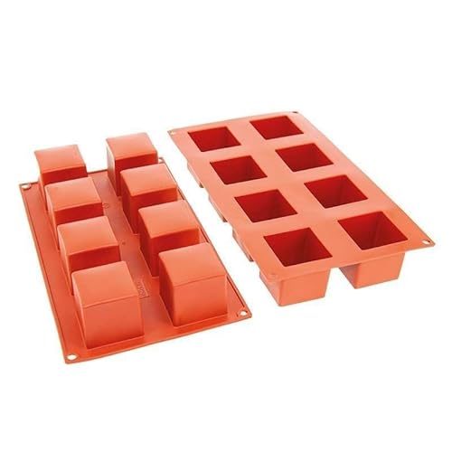 Déco Relief - Silikonform 8 Würfel, 50 x 50 x 50 mm – Kuchenform zum Backen – professionelles Material von Déco Relief