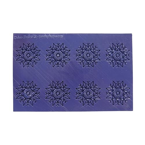 Déco Relief - Silikonmatte zur Dekoration, Fliesen, 8 Flocken – Form zum Erstellen von knusprigen Fliesen – Dekoration für Gebäck – 0TU10 Déco Relief - Silikonmatte zur Dekoration, Fliesen, 8 Flocken – Form zum Erstellen von knusprigen Fliesen – Dekoration für Gebäck – 0TU10 von Déco Relief