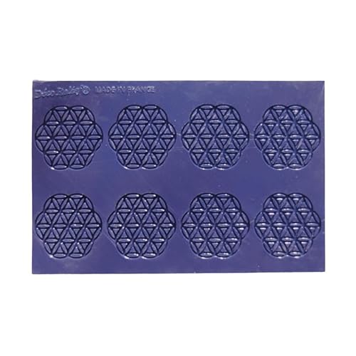 Déco Relief - Silikonmatte zur Dekoration von Fliesen mit 8 Rosetten – Form zum Erstellen von knusprigen Fliesen – Dekoration für Gebäck – 0TU03 von Déco Relief