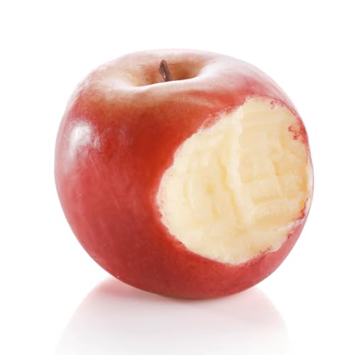 Deco Woerner Angebissener Apfel Lebensmittel-Attrappe rot 7 x 7,5 cm, echtaussehend von Deco Woerner