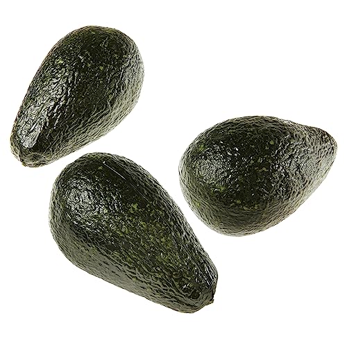 Deco Woerner Avocado-Set Lebensmittel-Attrappe dunkelgrün, 12 cm, Fake Food, Imitat von Deco Woerner