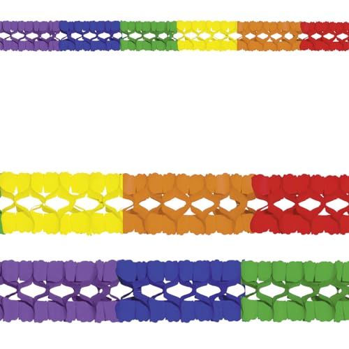 Deco Woerner Bunte Papiergirlande 'Fasching' 4 m lang von Deco Woerner