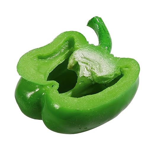 Deco Woerner Deko Dummy Paprika-Hälfte Lebensmittel-Attrappen grün 10 cm von Deco Woerner