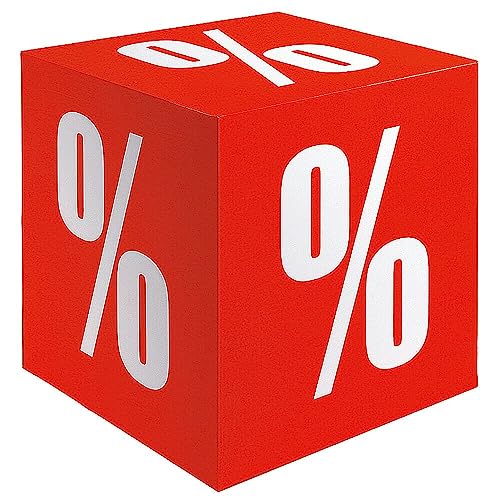 Deco Woerner Faltwürfel Sale-Aktion Dekowürfel Rabatt-Hinweis Aktionswürfel% Wellpappe 32cm Deco Woerner Faltwürfel Sale-Aktion Dekowürfel Rabatt-Hinweis Aktionswürfel% Wellpappe 32cm von Deco Woerner