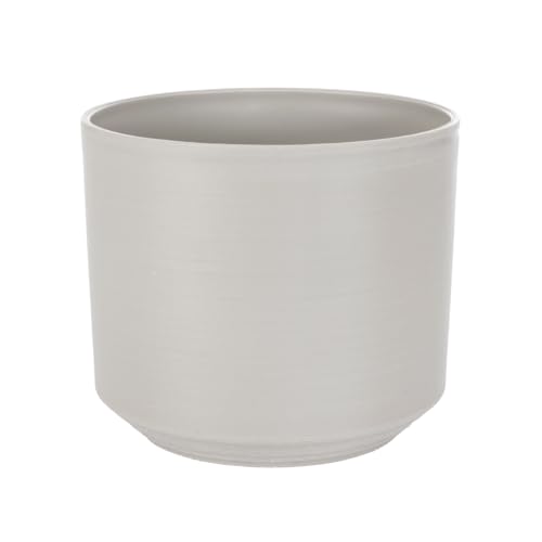 Deco Woerner Hellgrauer Kunststoff Übertopf 12 cm von Deco Woerner