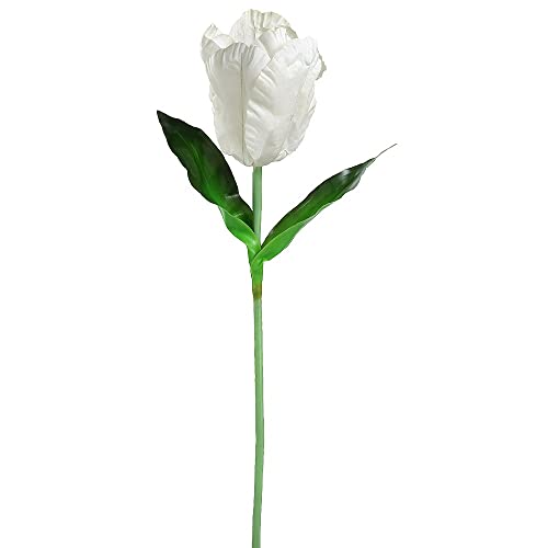 Deco Woerner Künstliche Riesen-Tulpe weiß 150 cm hoch aus Kunststoff und Textil von Deco Woerner