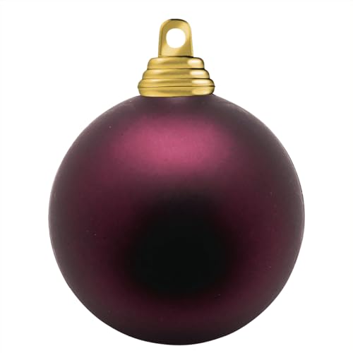 Deco Woerner Matte, weinrote Weihnachtskugeln aus Plastik, 15 cm Ø - 3 Stück Deco Woerner Matte, weinrote Weihnachtskugeln aus Plastik, 15 cm Ø - 3 Stück von Deco Woerner