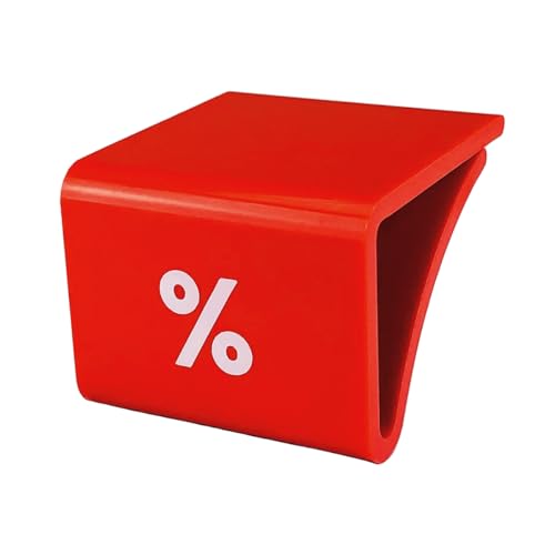 Deco Woerner Rabatt-Hinweis Aktions-Reiter Sale Clipper Größenstecker für Regalböden% Schmal von Deco Woerner