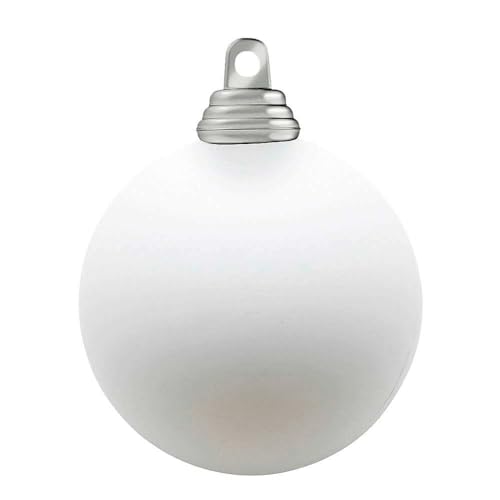 Deco Woerner Weiße, Matte Weihnachtskugeln aus schwer entflammbarem Kunststoff, 8 cm Ø - 12 Stück Deco Woerner Weiße, Matte Weihnachtskugeln aus schwer entflammbarem Kunststoff, 8 cm Ø - 12 Stück von Deco Woerner