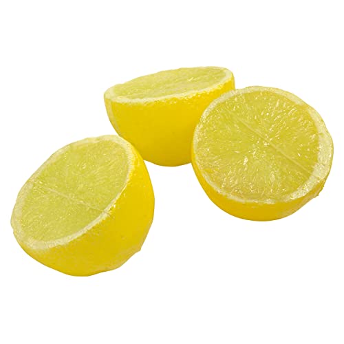 Deko Dummy Zitronenhälften Set Lebensmittel-Attrappen gelb 3,5 cm Durchmesser von Deco Woerner