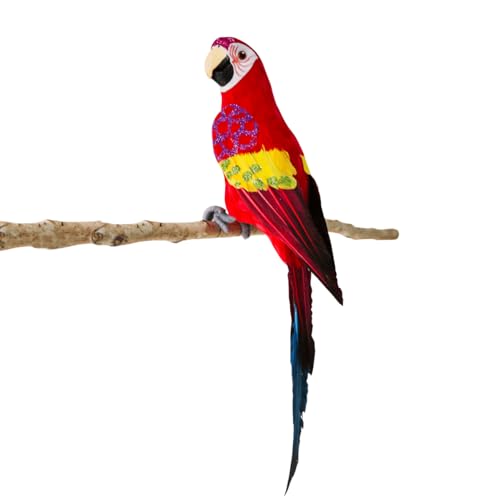 Deko Papagei 66 cm rotgelb mit echtem Federkleid Deko-Papagei Vogeldekoration Tropical-Party Dekoration Deko Papagei 66 cm rotgelb mit echtem Federkleid Deko-Papagei Vogeldekoration Tropical-Party Dekoration von Deco Woerner