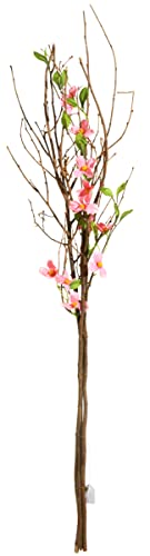 Deko Zweig Bündel mit Blüten Kunststoff Zweigbündel 115 cm rosa von Deco Woerner