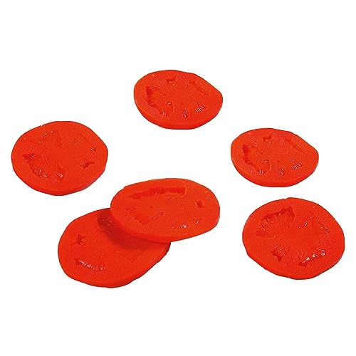 Fake Tomaten-Scheiben-Set Lebensmittel-Attrappe Deko-Tomate rot 7,5 cm Dekoration von Deco Woerner