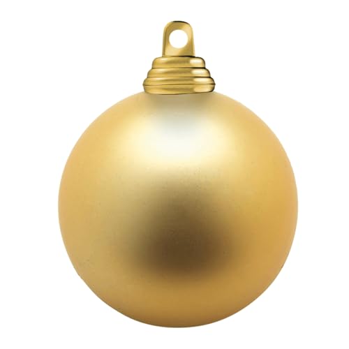 Goldene Weihnachtskugeln aus Kunststoff, 10 cm Ø - 6 Stück von Deco Woerner