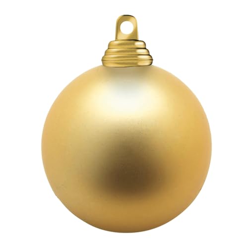 Goldene Weihnachtskugeln aus Kunststoff, 8 cm Ø - 12 Stück von Deco Woerner