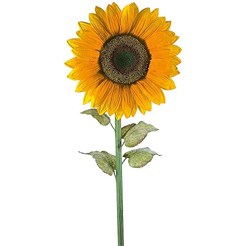 Künstliche Riesen Sonnenblume Kunstpflanze Deko-Sonnenblume Dekopflanze aus Kunststoff 135 cm gelb von Deco Woerner