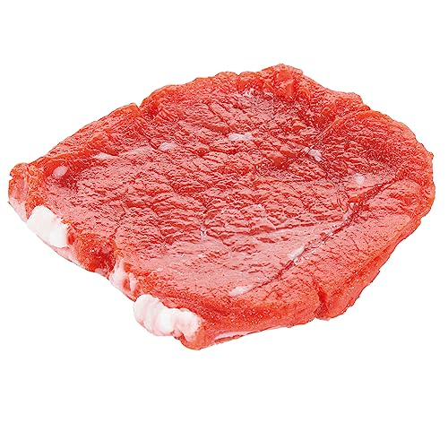 Rinder-Steak roh Lebensmittel-Attrappe 11 x 13 cm Deko Rindersteak Künstliches Rindersteak naturgetreues Rinder-Steak roh von Deco Woerner