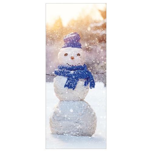 Schwer entflammbarer Stoffbanner 'Schneemann' aus Fahnenstoff 75 x 180 cm Schwer entflammbarer Stoffbanner 'Schneemann' aus Fahnenstoff 75 x 180 cm von Deco Woerner