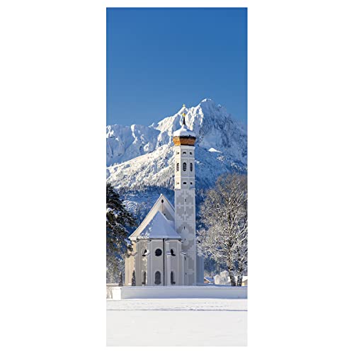 Schwer entflammbares Stoffbanner,Winterkirche' 75 x 180 cm weiß Textil-Banner Stoff-Display zum Hängen Wanddeko Banner Dekoration Schwer entflammbares Stoffbanner,Winterkirche' 75 x 180 cm weiß Textil-Banner Stoff-Display zum Hängen Wanddeko Banner Dekoration von Deco Woerner