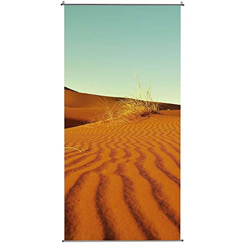 Sommerlicher Stoff Banner Deko-Banner Sand Banner Wüsten Banner Textil-Banner Display Textilposter Wüste 1 x 2 m inkl. Aufhängung UV-beständig freihängend von Deco Woerner