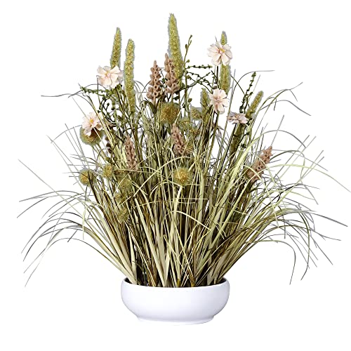 Trockenblumen-Gesteck aus Kunstblumen beige 42 cm von Deco Woerner