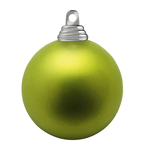 Deco Woerner XXL Weihnachtskugeln Christbaumhänger Limegrün schwer entflammbar B1 matt 20 cm von Deco Woerner
