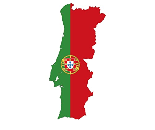 Aufkleber Portugal 8 Größen zur Wahl, A022, Autoaufkleber, Wandtattoo (Größe 1: ca. 8 * 4 cm) von Deco-idea