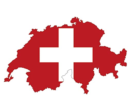 Aufkleber Schweiz 7 Größen zur Wahl, A007, Autoaufkleber, Wandtattoo (ca. 18 * 11 cm) von Deco-idea